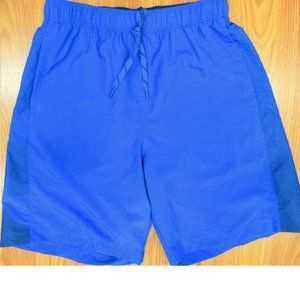 UNDER ARMOUR HEATGEAR LIGHTWEIGHT SHORTS POLYESTER BLUE Sz MEDIUM, M